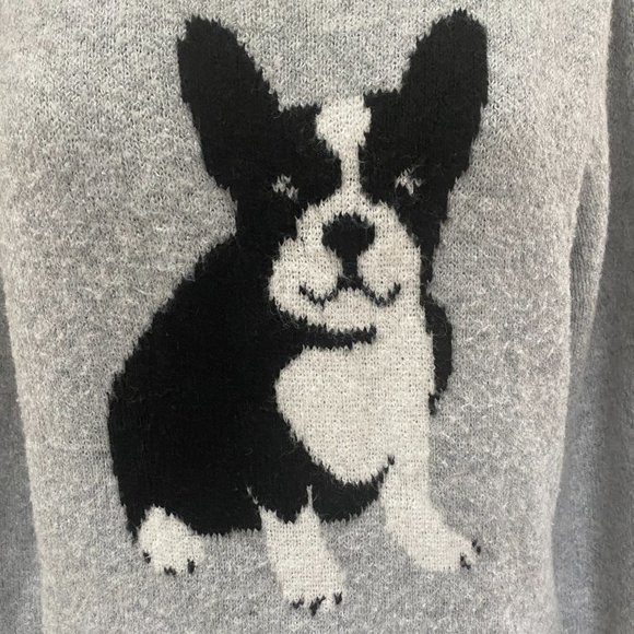 Cupcakes and Cashmere Intarsia French Bulldog Fuzzy Novelty Print Dog Sweater-XL - Picture 2 of 12